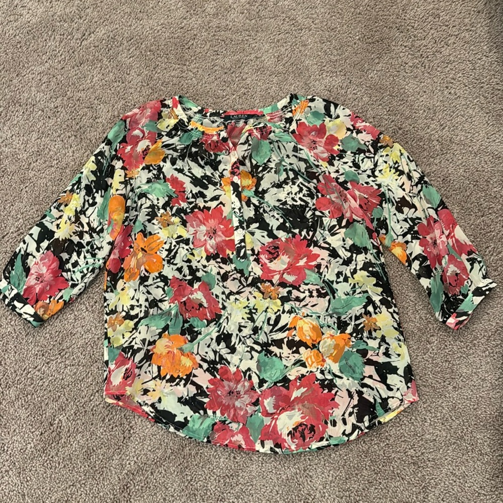 Lauren Ralph Lauren Floral Blouse - Multicolor